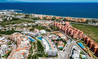 Apartamentos de obra nueva modernos con vistas panorámicas al mar en venta en Manilva, Costa del Sol 792936 