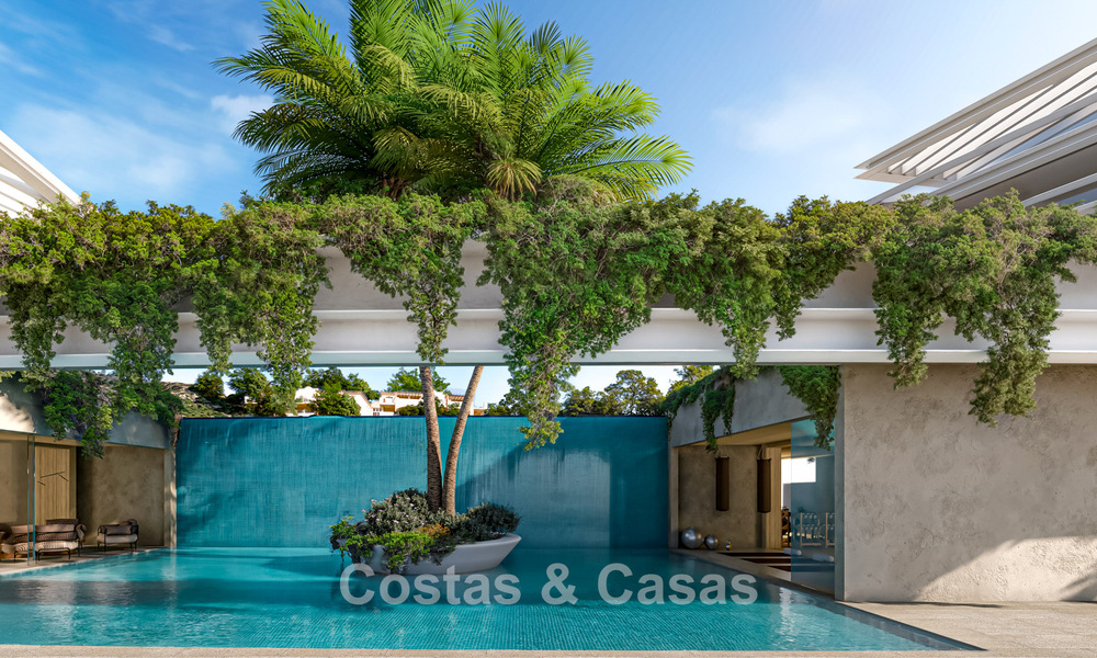 Apartamentos de obra nueva modernos con vistas panorámicas al mar en venta en Manilva, Costa del Sol 792937