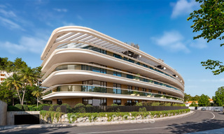 Apartamentos de obra nueva modernos con vistas panorámicas al mar en venta en Manilva, Costa del Sol 792938 