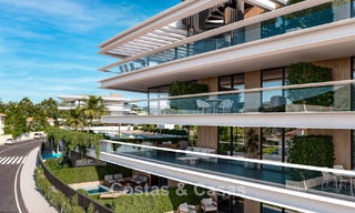 Apartamentos de obra nueva modernos con vistas panorámicas al mar en venta en Manilva, Costa del Sol 792939 