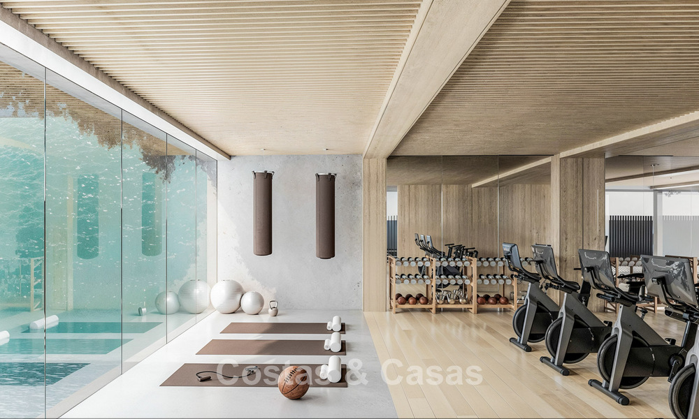 Apartamentos de obra nueva modernos con vistas panorámicas al mar en venta en Manilva, Costa del Sol 792943