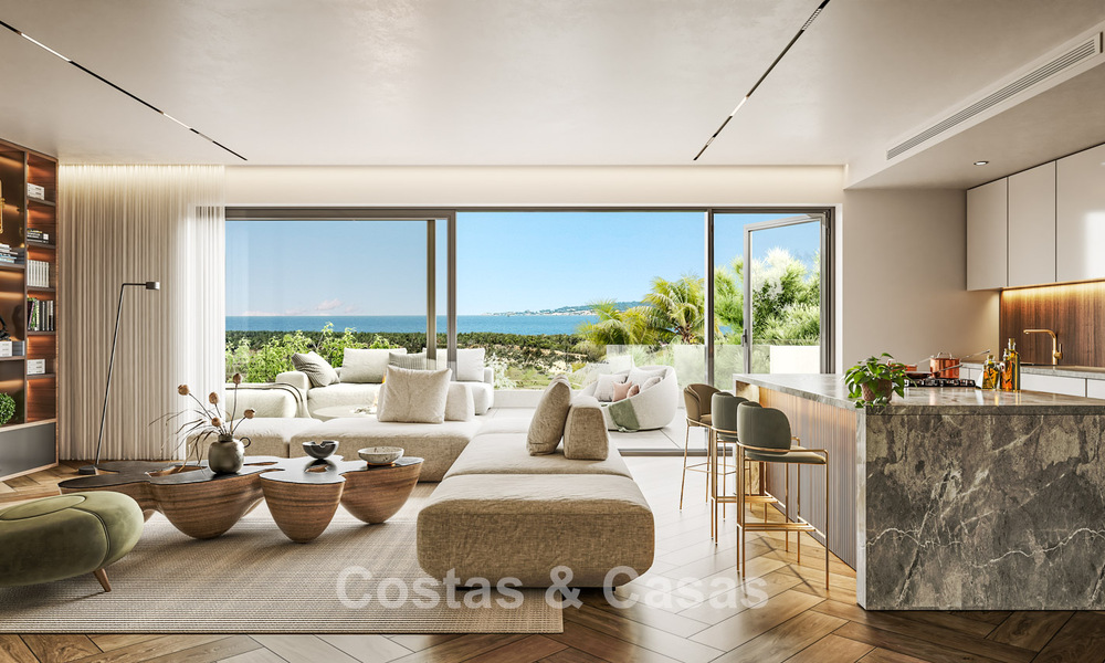 Apartamentos de lujo de alta gama en venta en una tranquila y prestigiosa urbanización de golf en el este de Marbella 793198