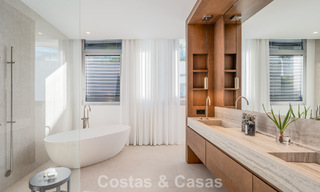 Villa pareada moderna en venta con vistas al mar en una comunidad cerrada en Sierra Blanca, la Milla de Oro de Marbella 793033 