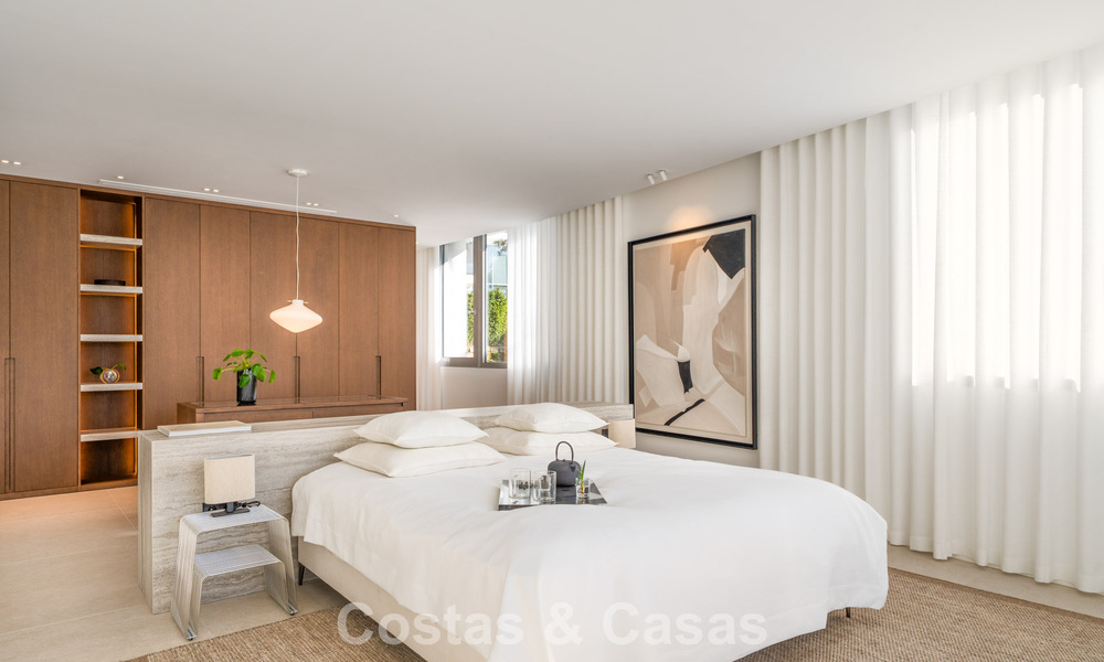 Villa pareada moderna en venta con vistas al mar en una comunidad cerrada en Sierra Blanca, la Milla de Oro de Marbella 793034