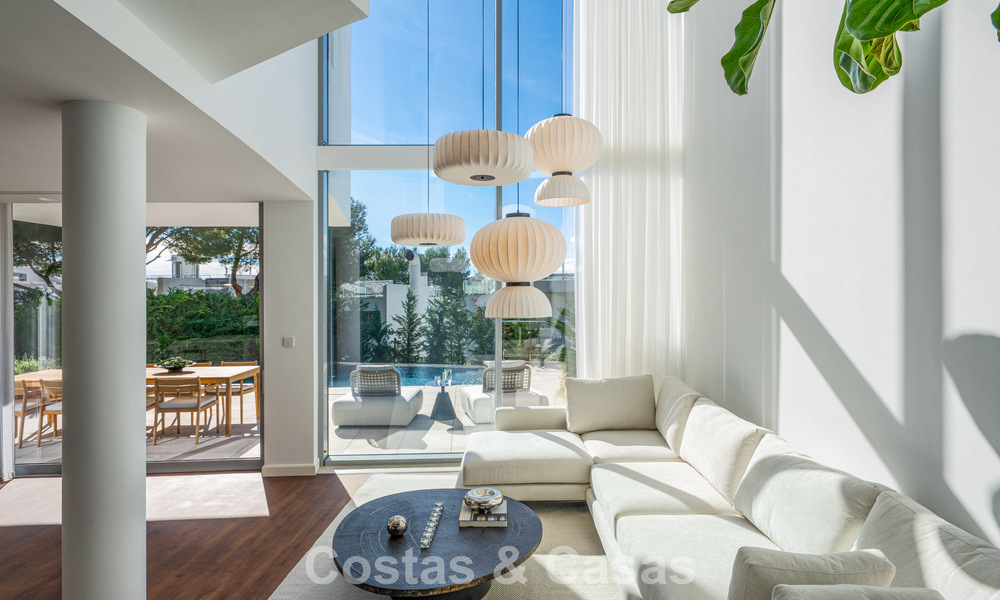 Villa pareada moderna en venta con vistas al mar en una comunidad cerrada en Sierra Blanca, la Milla de Oro de Marbella 793042