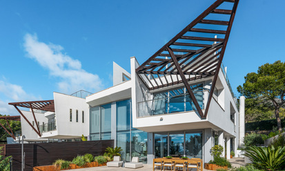 Villa pareada moderna en venta con vistas al mar en una comunidad cerrada en Sierra Blanca, la Milla de Oro de Marbella 793045