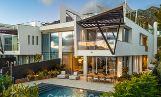 Villa pareada moderna en venta con vistas al mar en una comunidad cerrada en Sierra Blanca, la Milla de Oro de Marbella 793052 