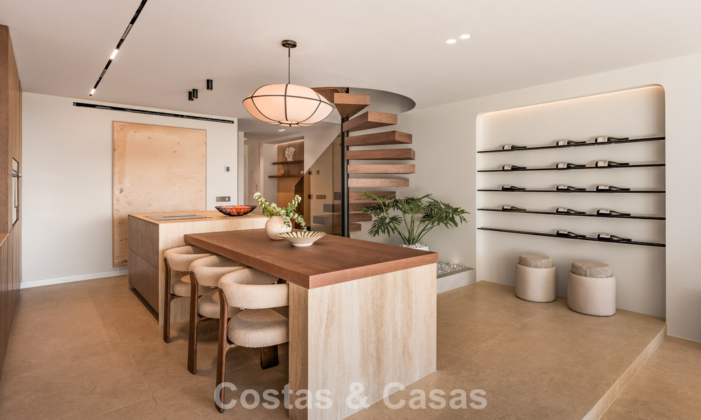 Exclusiva casa adosada con vistas panorámicas en venta en el valle del golf de Nueva Andalucía, Marbella 793275