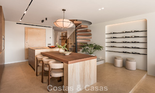 Exclusiva casa adosada con vistas panorámicas en venta en el valle del golf de Nueva Andalucía, Marbella 793275 