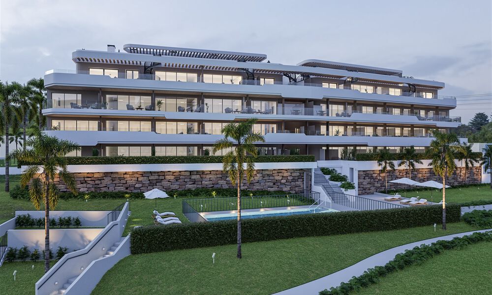Modernos apartamentos de obra nueva con magníficas vistas al mar en Manilva, Costa del Sol 793623