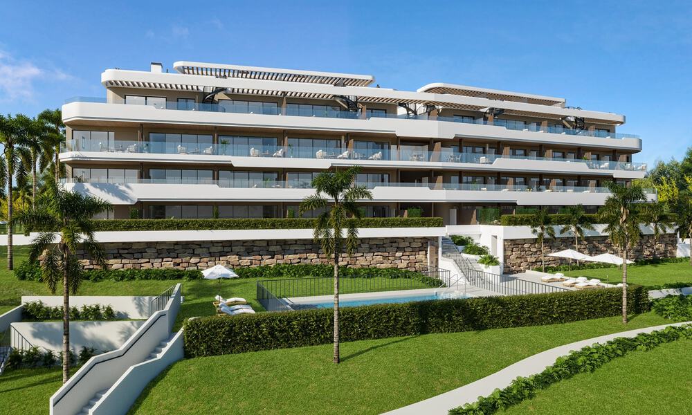 Modernos apartamentos de obra nueva con magníficas vistas al mar en Manilva, Costa del Sol 793624