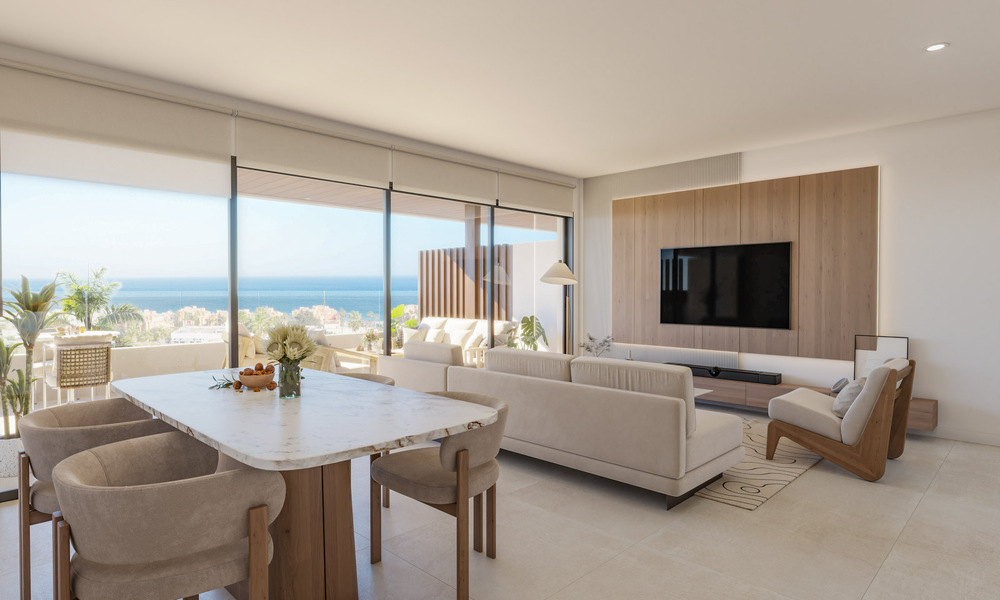 Modernos apartamentos de obra nueva con magníficas vistas al mar en Manilva, Costa del Sol 793626