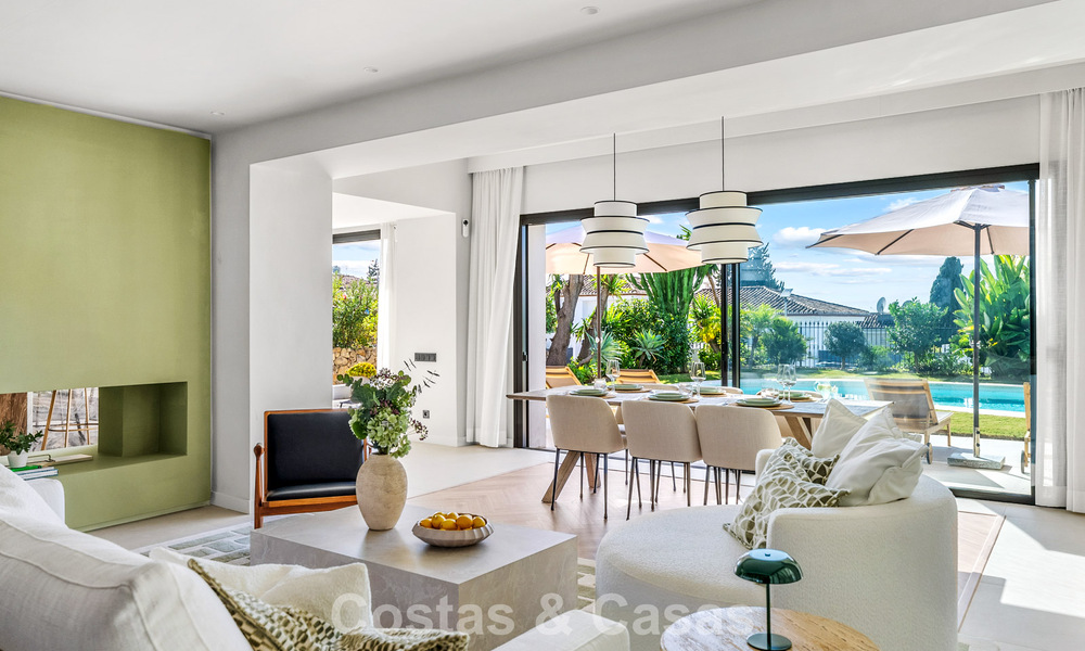 Villa familiar renovada de alta calidad en venta en la codiciada zona de golf de Nueva Andalucía, Marbella 793187