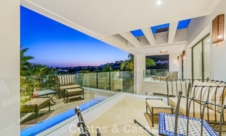 Exclusiva villa de lujo de diseño modernista en venta en el Valle del Golf de Nueva Andalucía, Marbella 793956 