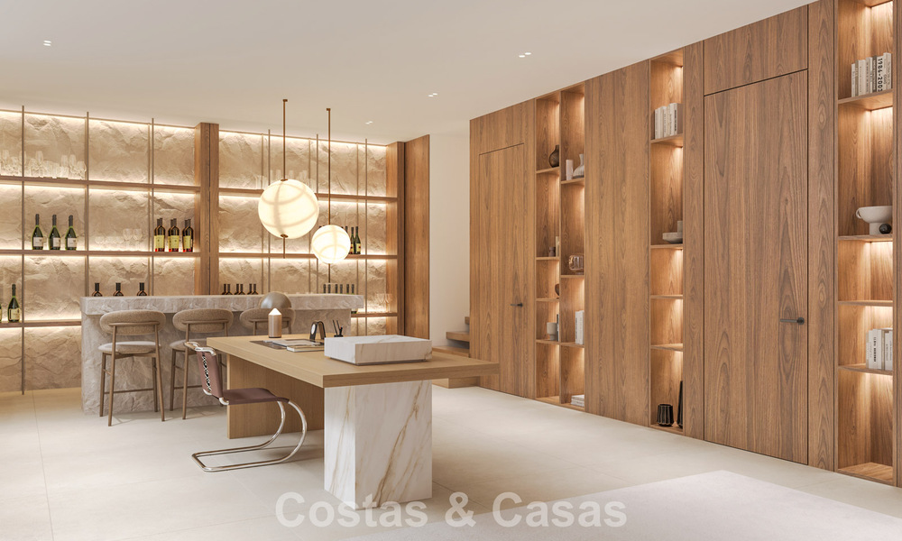 2 Villas de lujo nuevas en venta a poca distancia a pie de una casa club de golf en la New Golden Mile, Marbella - Estepona 794263