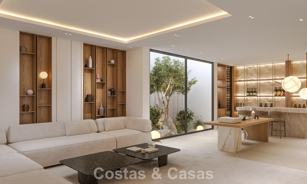 2 Villas de lujo nuevas en venta a poca distancia a pie de una casa club de golf en la New Golden Mile, Marbella - Estepona 794264