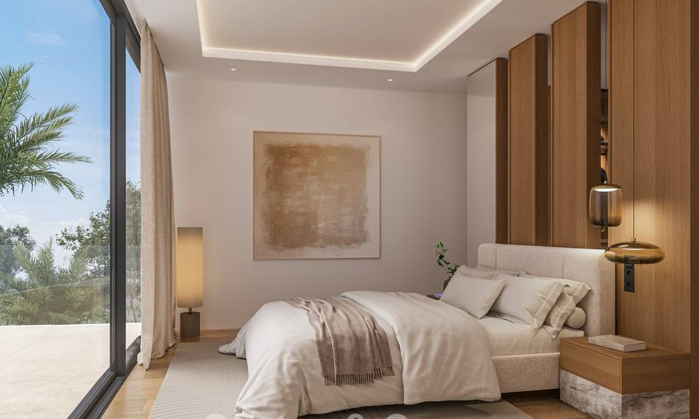 2 Villas de lujo nuevas en venta a poca distancia a pie de una casa club de golf en la New Golden Mile, Marbella - Estepona 794265