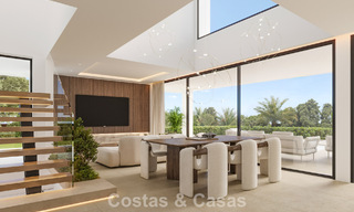2 Villas de lujo nuevas en venta a poca distancia a pie de una casa club de golf en la New Golden Mile, Marbella - Estepona 794266 