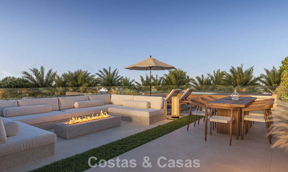 2 Villas de lujo nuevas en venta a poca distancia a pie de una casa club de golf en la New Golden Mile, Marbella - Estepona 794267