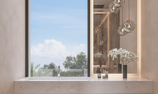 2 Villas de lujo nuevas en venta a poca distancia a pie de una casa club de golf en la New Golden Mile, Marbella - Estepona 794273 