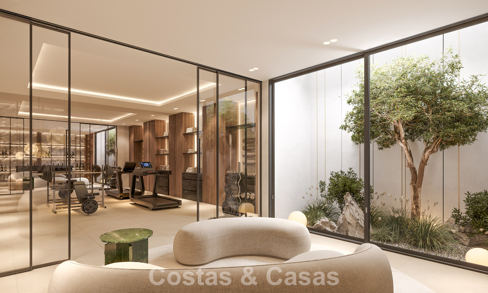 2 Villas de lujo nuevas en venta a poca distancia a pie de una casa club de golf en la New Golden Mile, Marbella - Estepona 794277