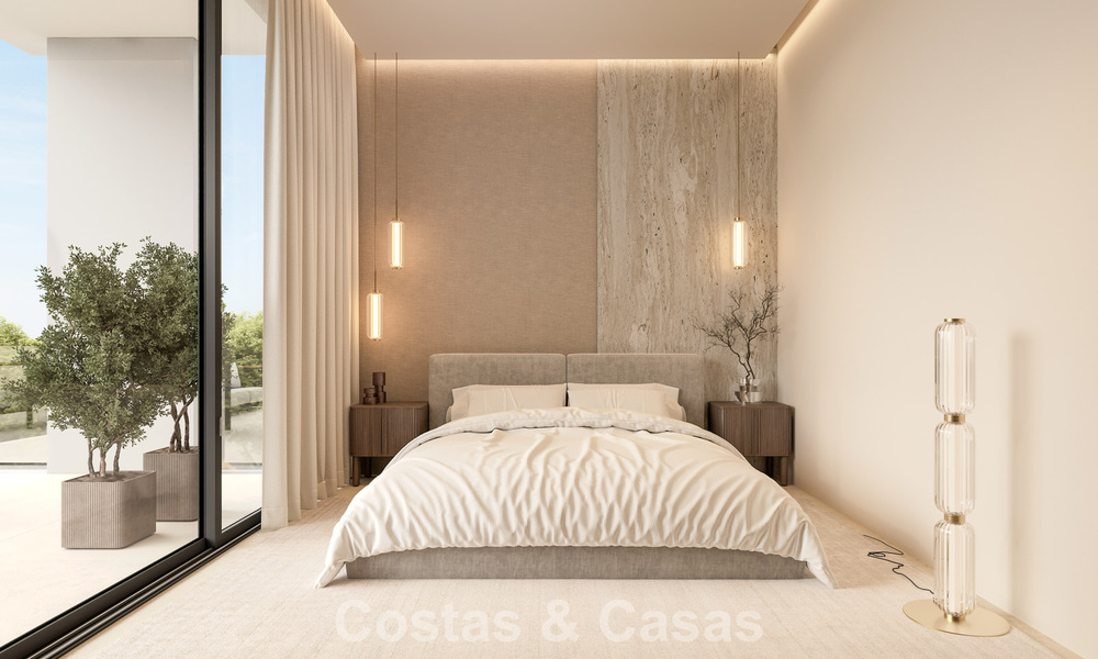 2 Villas de lujo nuevas en venta a poca distancia a pie de una casa club de golf en la New Golden Mile, Marbella - Estepona 794279