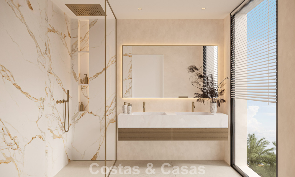 2 Villas de lujo nuevas en venta a poca distancia a pie de una casa club de golf en la New Golden Mile, Marbella - Estepona 794282