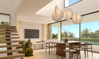 2 Villas de lujo nuevas en venta a poca distancia a pie de una casa club de golf en la New Golden Mile, Marbella - Estepona 794283 