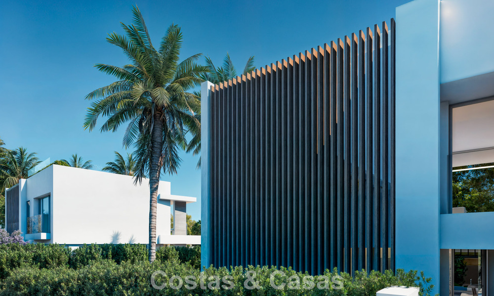 2 Villas de lujo nuevas en venta a poca distancia a pie de una casa club de golf en la New Golden Mile, Marbella - Estepona 794286