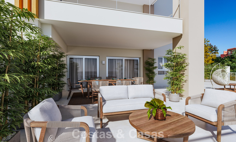 Nuevos apartamentos modernos con vistas fenomenales en venta en Mijas Costa, Costa del Sol 794607