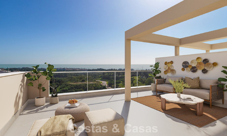 Nuevos apartamentos modernos con vistas fenomenales en venta en Mijas Costa, Costa del Sol 794611