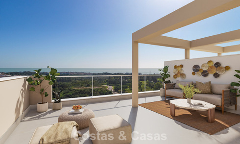 Nuevos apartamentos modernos con vistas fenomenales en venta en Mijas Costa, Costa del Sol 794611