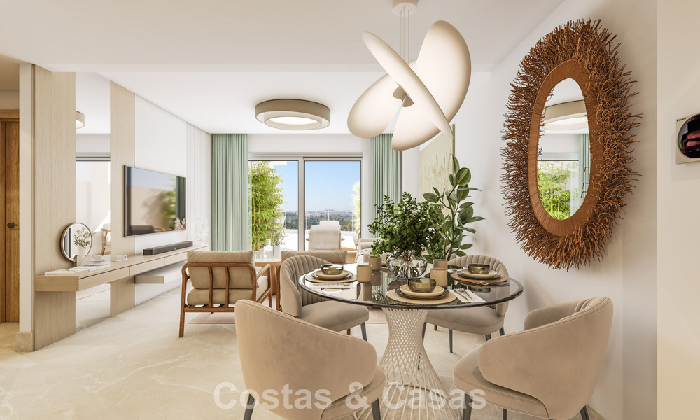 Nuevos apartamentos modernos con vistas fenomenales en venta en Mijas Costa, Costa del Sol 794614