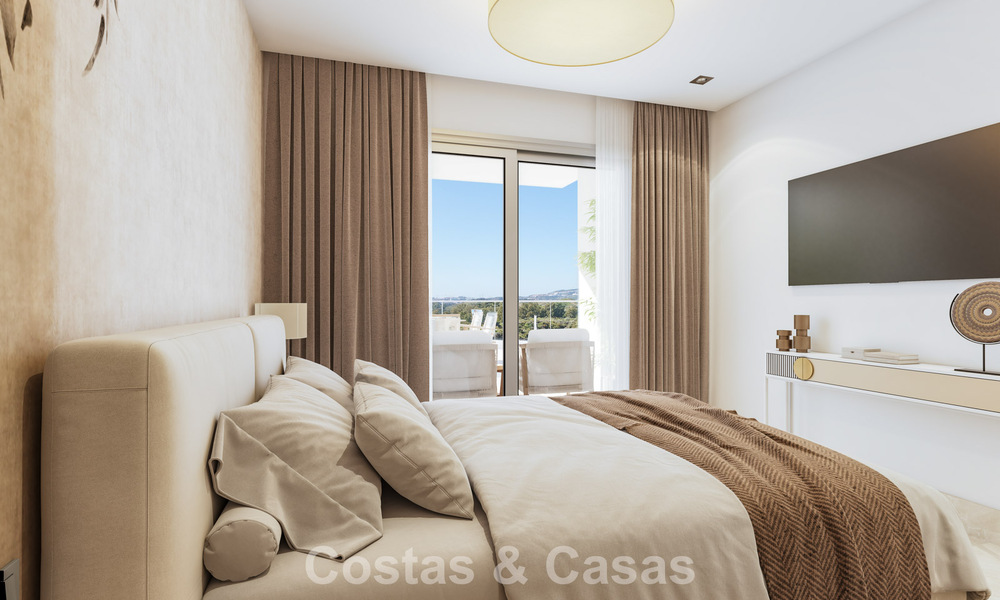 Nuevos apartamentos modernos con vistas fenomenales en venta en Mijas Costa, Costa del Sol 794616