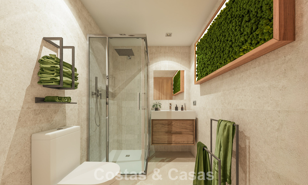 Nuevos apartamentos modernos con vistas fenomenales en venta en Mijas Costa, Costa del Sol 794621