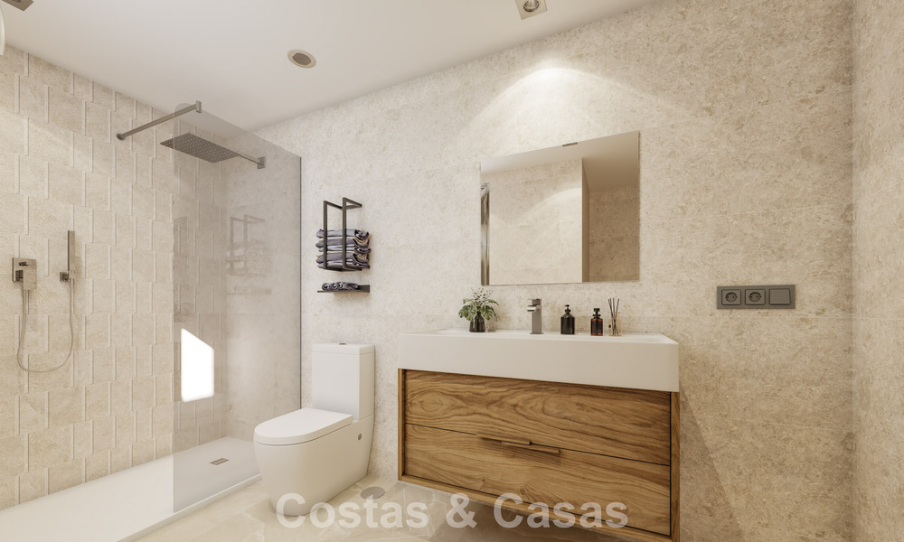 Nuevos apartamentos modernos con vistas fenomenales en venta en Mijas Costa, Costa del Sol 794625