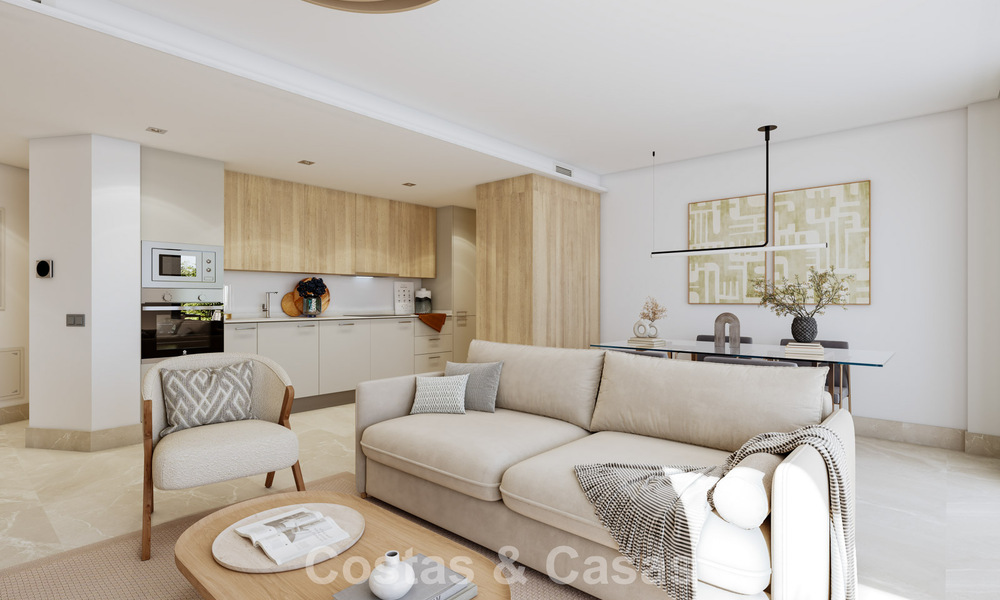 Nuevos apartamentos modernos con vistas fenomenales en venta en Mijas Costa, Costa del Sol 794630