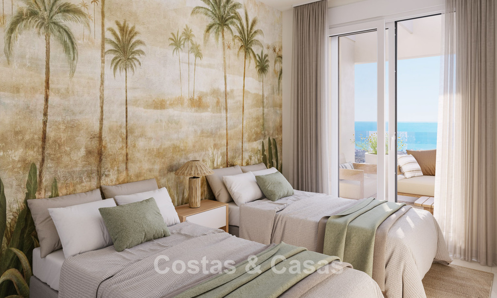 Hermosos apartamentos modernos con vistas panorámicas en venta en Benalmádena, Costa del Sol 794876