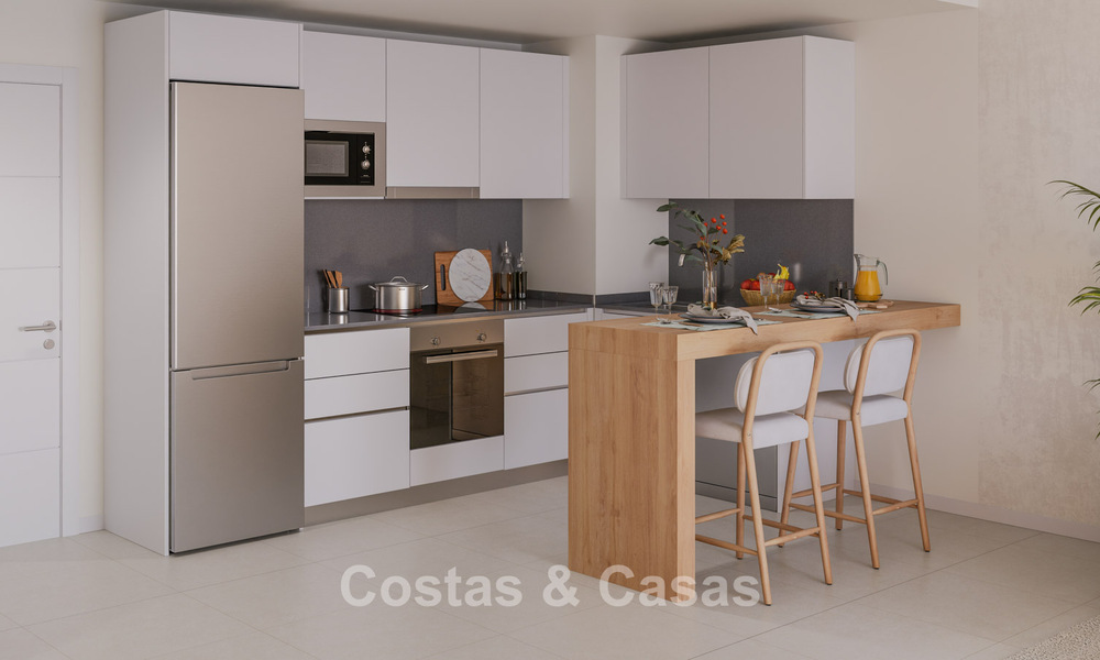 Hermosos apartamentos modernos con vistas panorámicas en venta en Benalmádena, Costa del Sol 794878