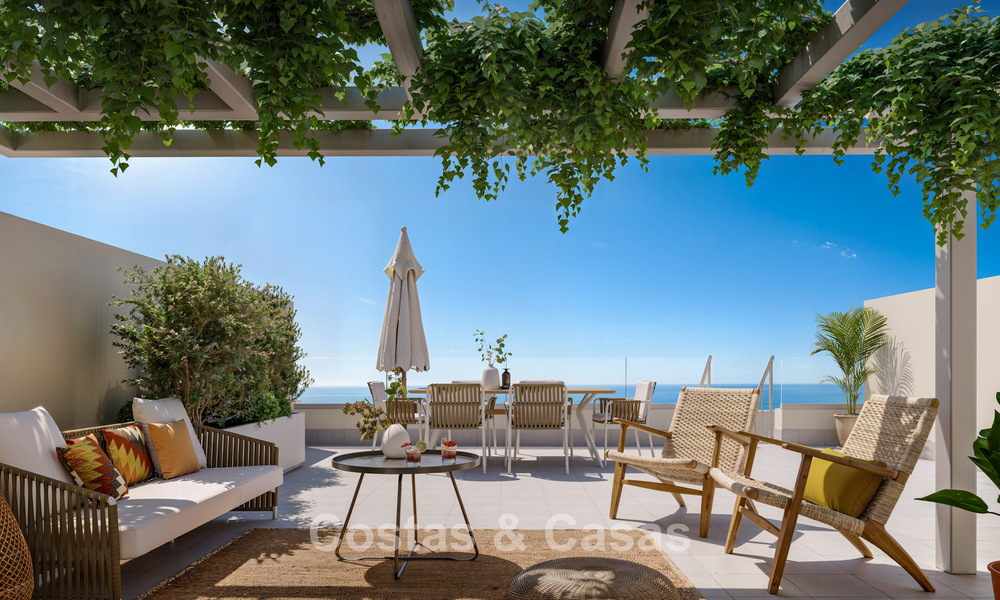 Hermosos apartamentos modernos con vistas panorámicas en venta en Benalmádena, Costa del Sol 794886