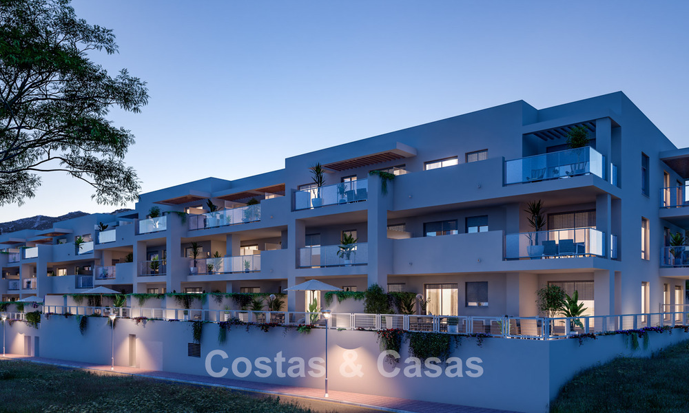 Apartamentos modernos en venta en un proyecto contemporáneo con vista al mar en Benalmádena, Costa del Sol 794917