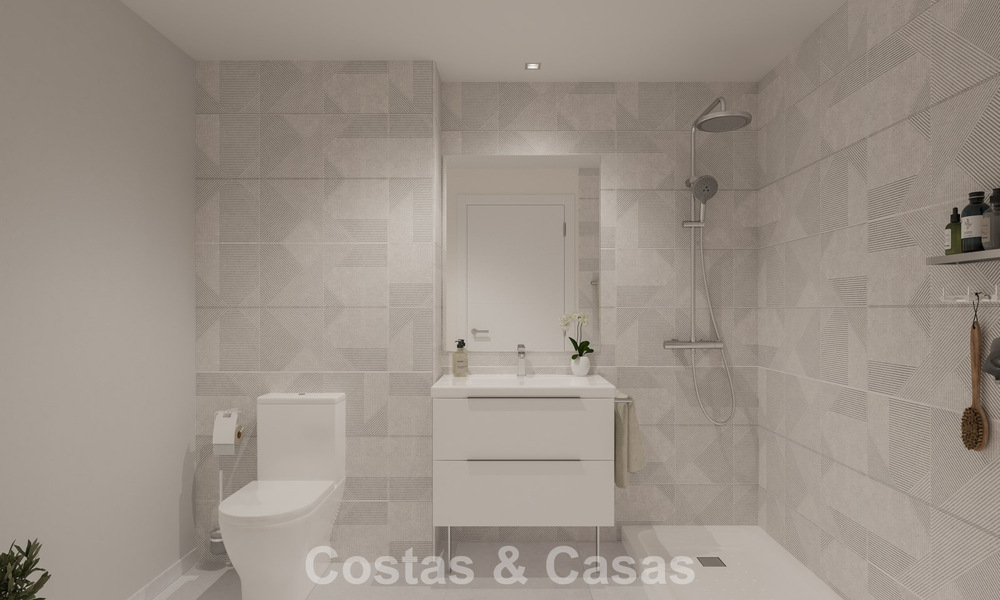 Apartamentos modernos en venta en un proyecto contemporáneo con vista al mar en Benalmádena, Costa del Sol 794918