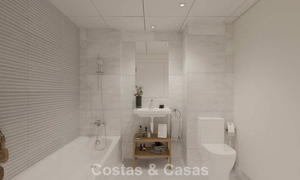 Apartamentos modernos en venta en un proyecto contemporáneo con vista al mar en Benalmádena, Costa del Sol 794919