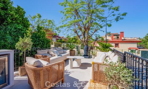 Lujosa casa adosada en venta en un complejo cerrado en la Milla de Oro de Marbella 794937
