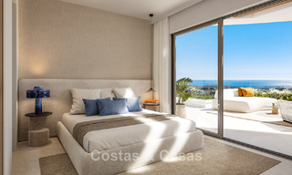 Apartamentos modernos con vistas panorámicas al mar en venta en un resort de golf en Mijas Costa, Costa del Sol 794780 