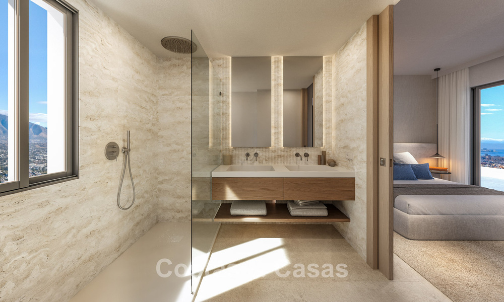 Apartamentos modernos con vistas panorámicas al mar en venta en un resort de golf en Mijas Costa, Costa del Sol 794784