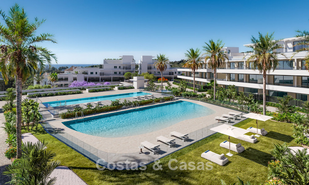 Apartamentos modernos con impresionantes vistas al mar en venta en la Nueva Milla de Oro entre Marbella y Estepona 795076