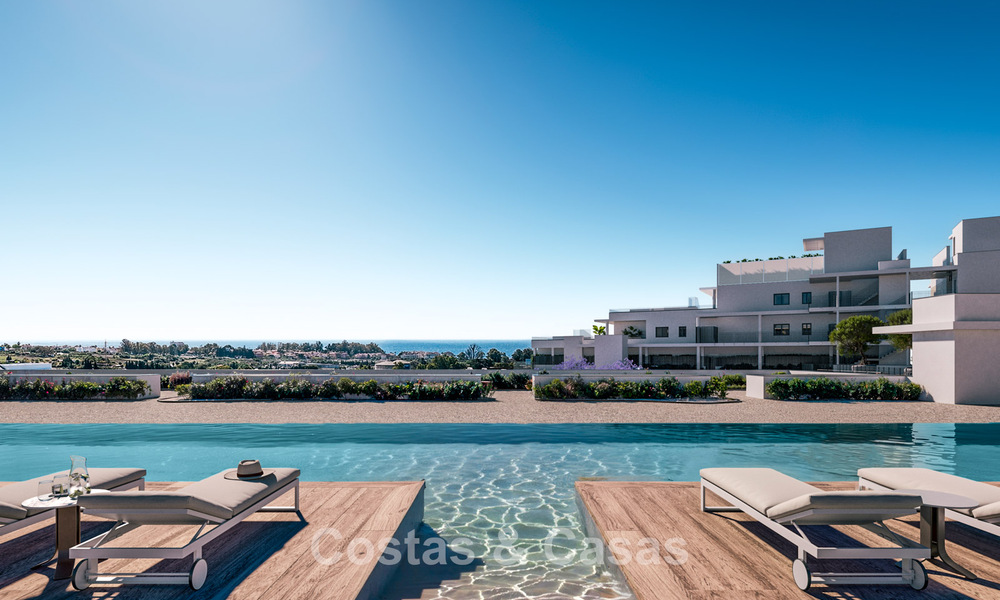 Apartamentos modernos con impresionantes vistas al mar en venta en la Nueva Milla de Oro entre Marbella y Estepona 795077