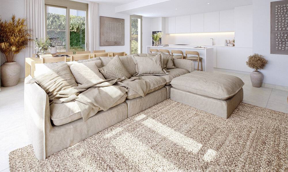 Exclusivas villas pareadas con vistas al mar en venta en un entorno de golf privilegiado en Mijas, Costa del Sol 795292