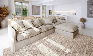 Exclusivas villas pareadas con vistas al mar en venta en un entorno de golf privilegiado en Mijas, Costa del Sol 795292 